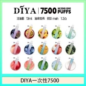 DIYA叮啞拋棄式7500 Puffs一次性電子煙3%